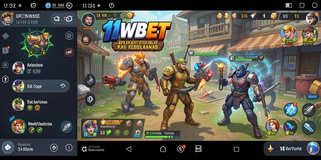 Tampilan antarmuka pengguna aplikasi 11WBET yang intuitif dan menarik.