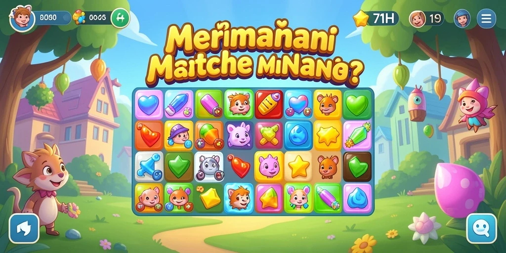 Tampilan gameplay 71H yang penuh warna dan seru.
