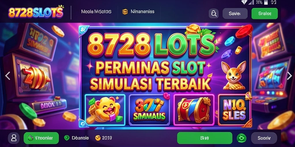 Tampilan screenshot utama 8728SLOTS menunjukkan gameplay slot yang mendebarkan.