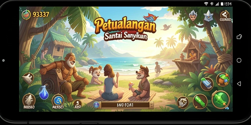 Tampilan gameplay Casual yang menyenangkan dari 93337.