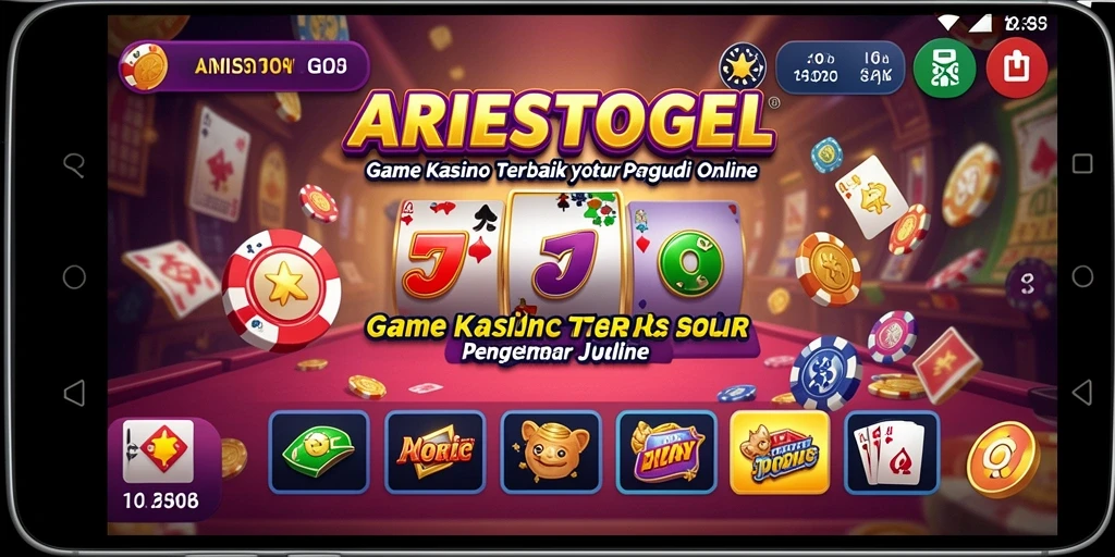 Tampilan menarik dari gameplay kasino ARIESTOGEL yang penuh keseruan.