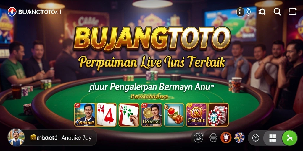 Tampilan gameplay Live Casino yang mengesankan di BUJANGTOTO.