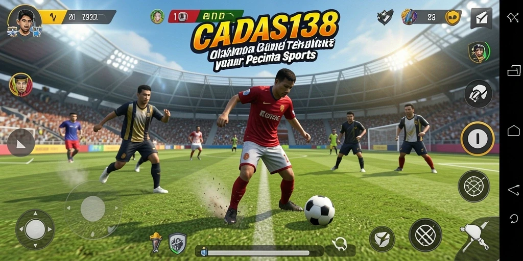 Tampilan gameplay seru dari CADAS138 saat pertandingan olahraga.