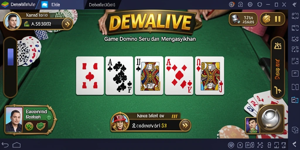 Tampilan menarik gameplay Domino DEWALIVE