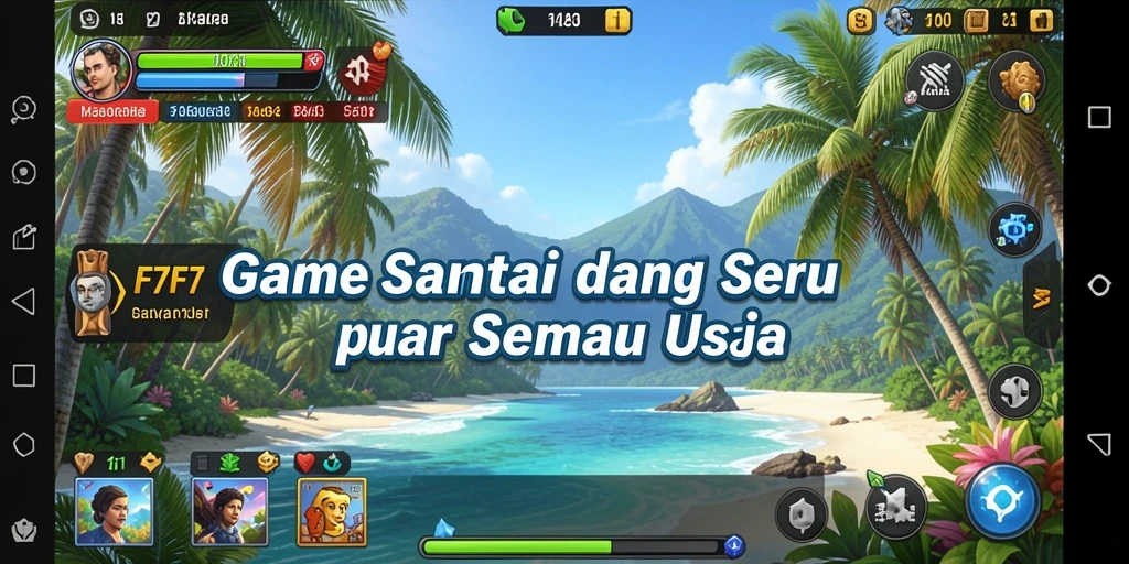 Tangkapan layar F7F7 menunjukkan pemain yang menikmati gameplay seru dan santai.