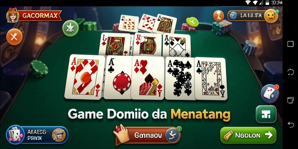 Tampilan menarik dari gameplay GACORMAX dengan variasi domino.
