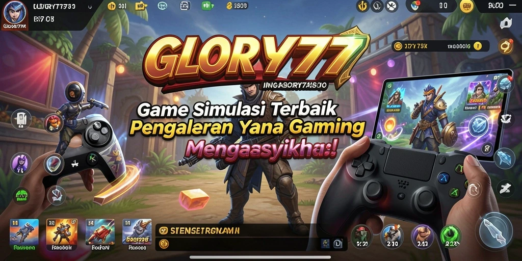 Tampilan gameplay <strong>GLORY777</strong> yang menarik dan interaktif dalam dunia simulasi.