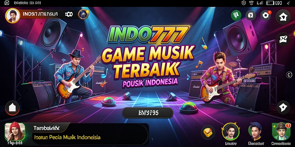 Tampilan gameplay menarik di INDO777 yang menampilkan ragam musik.