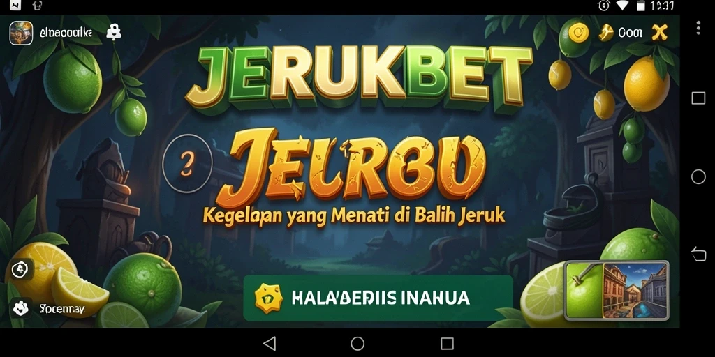 Tampilan menegangkan dari gameplay JERUKBET yang penuh kegelapan.