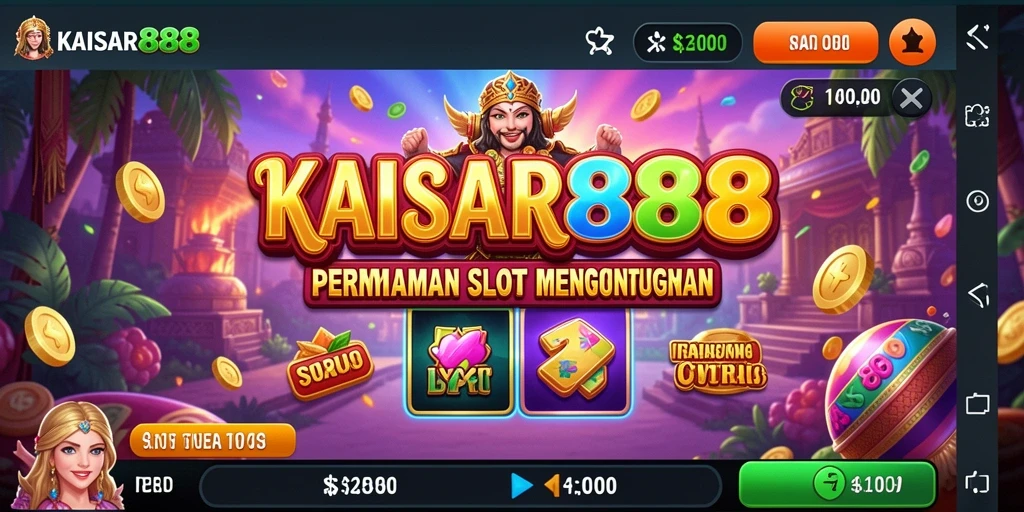 Tampilan menarik dari permainan Slot KAISAR888 yang seru.