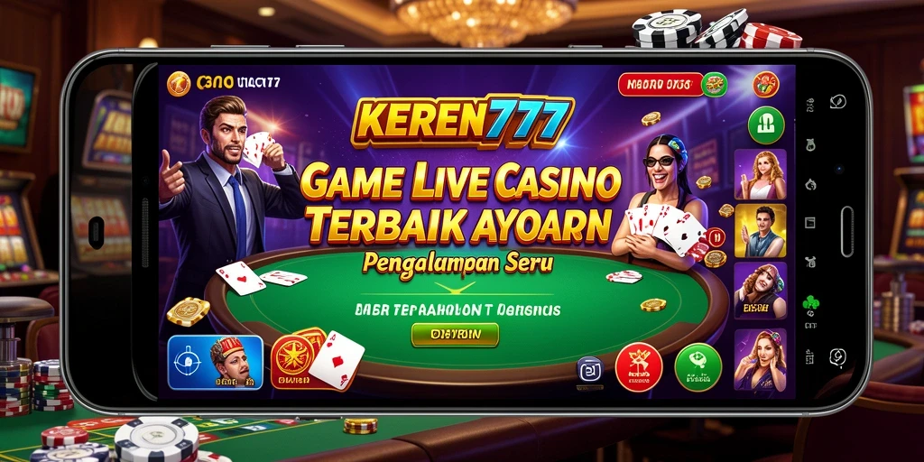 Tampilan menarik gameplay Live Casino di KEREN777.