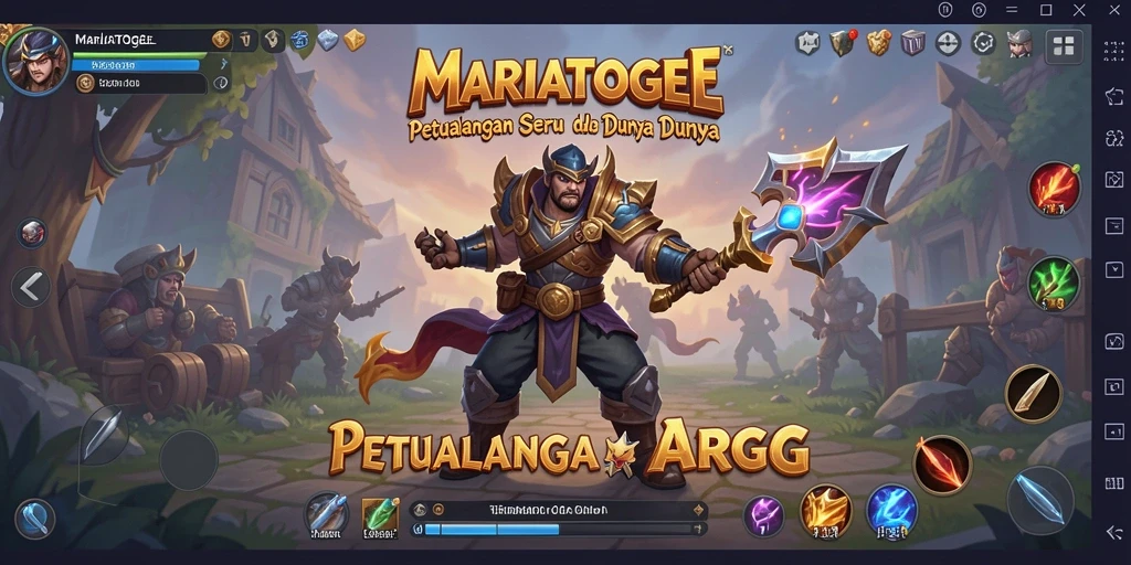 Gameplay mendebarkan dalam dunia ARPG MARIATOGEL.