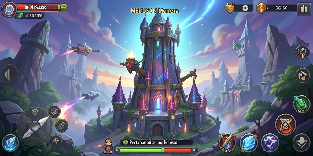 Tampilan gameplay MEDUSA88 yang intens dan strategis.