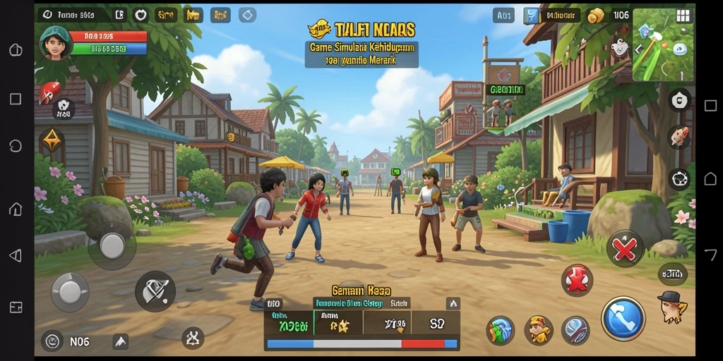 Gameplay N06 menampilkan interaksi karakter dan dunia yang dinamis.