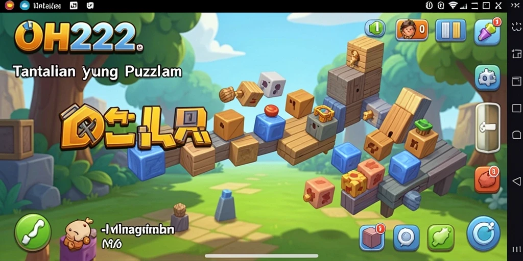 Tampilan gameplay utama OH222 yang menarik dan menantang.