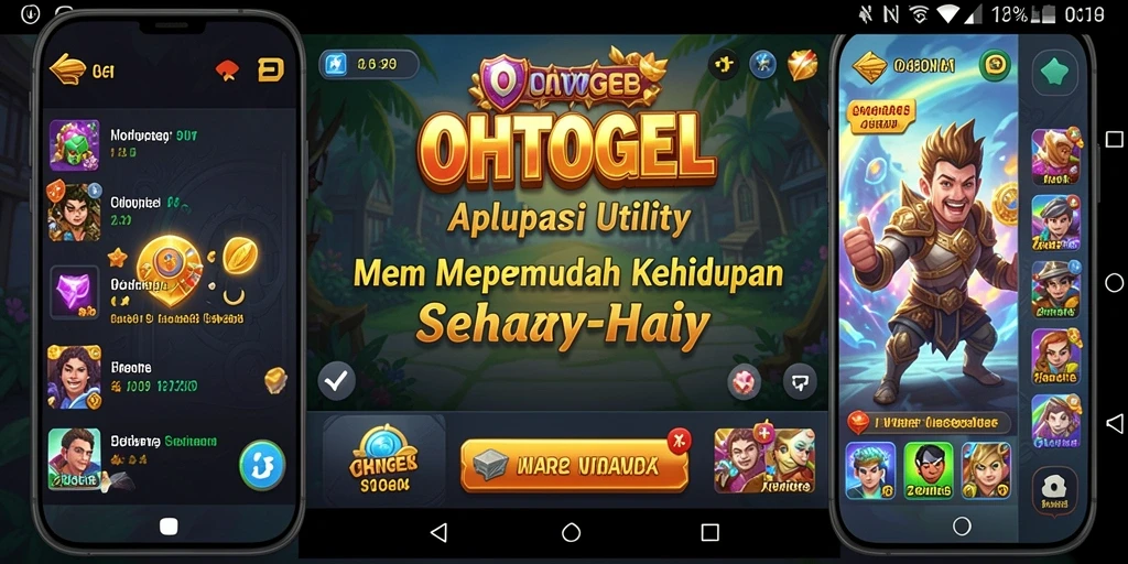 Tampilan aplikasi OHTOGEL dengan fitur-fitur Utility yang menarik.