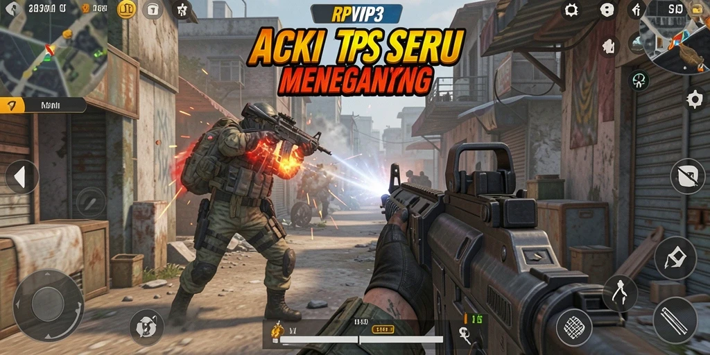 Tampilan dinamis dari gameplay RPVIP3 yang seru dan mendebarkan.
