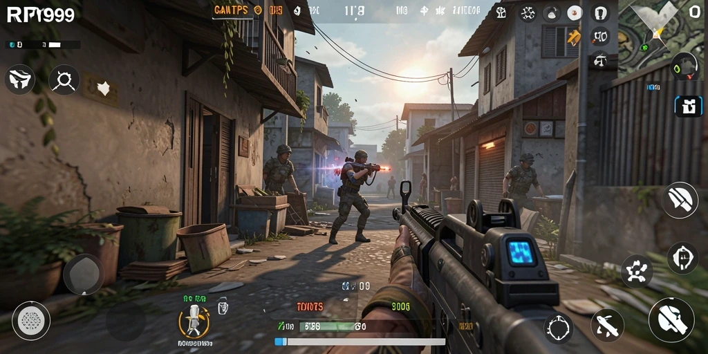 Tangkapan layar gameplay TPS RR999 yang menegangkan.