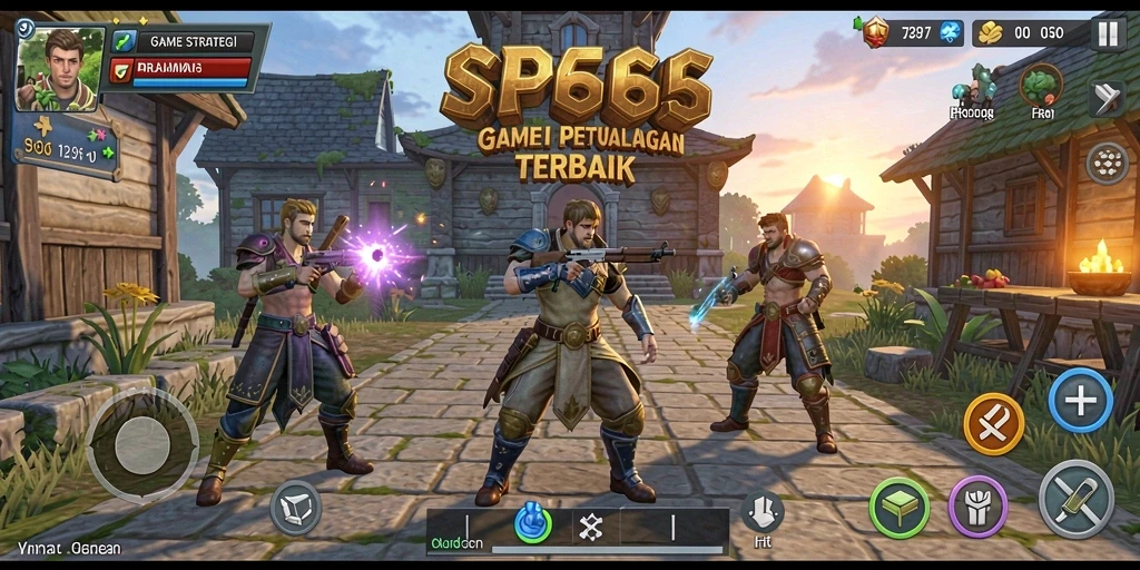 Screenshot gameplay SP666 menunjukkan aksi pertempuran yang mendebarkan.