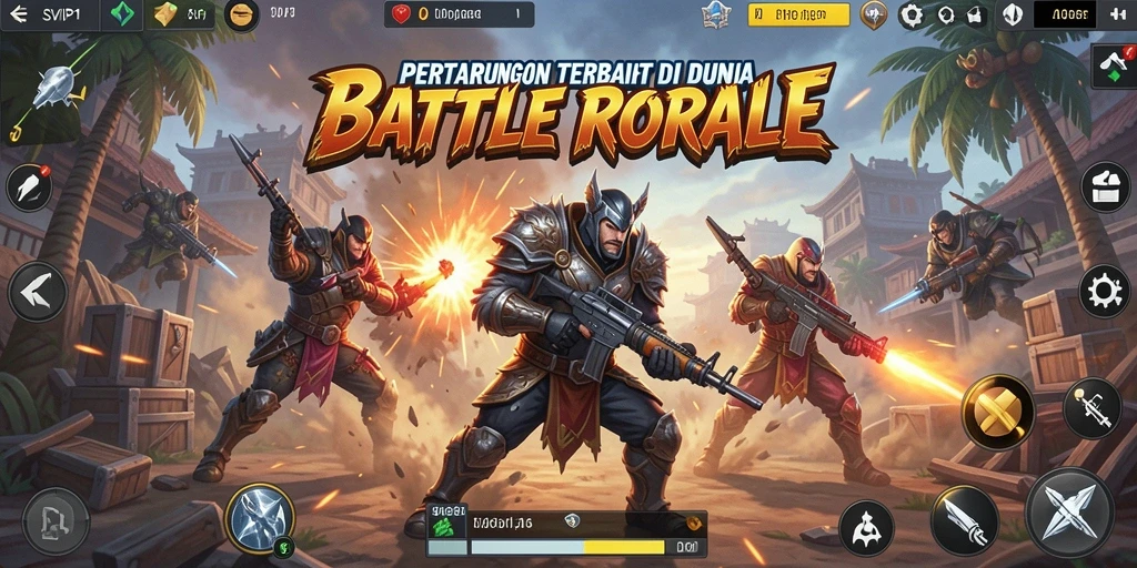 Tampilan gameplay mendebarkan dari SVIP1 dalam pertempuran Battle Royale.