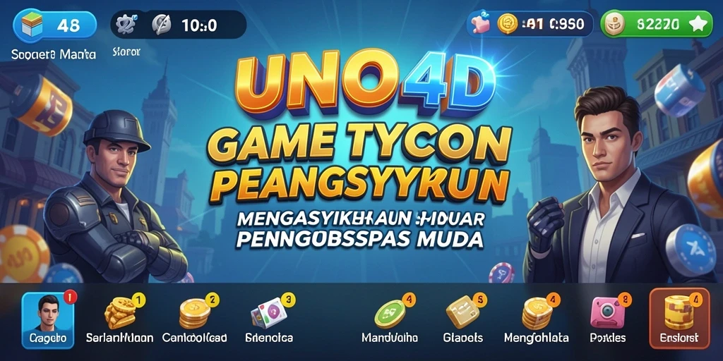 Screenshot gameplay Tycoon yang menarik di UNO4D.