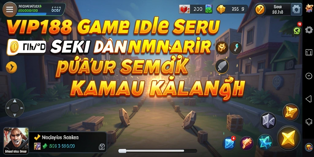 Screenshot gameplay <strong>VIP188</strong> dengan karakter dan misi menarik.
