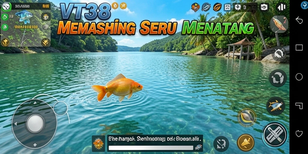 Gameplay memancing seru dengan berbagai lokasi dan ikan yang menantang.