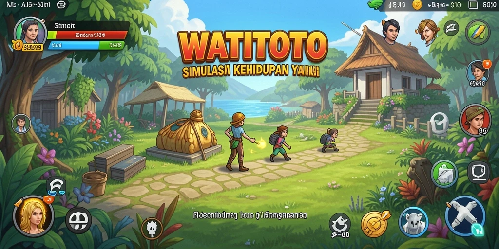 Tampilan gameplay WATITOTO yang menarik dan interaktif.
