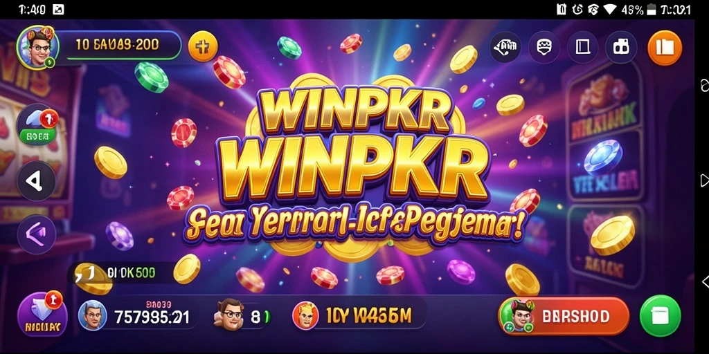 Screenshot WINPKR menampilkan pengalaman bermain Slot yang seru.