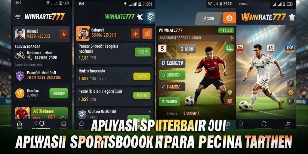 Tampilan layar utama WINRATE777 dengan opsi taruhan yang beragam.